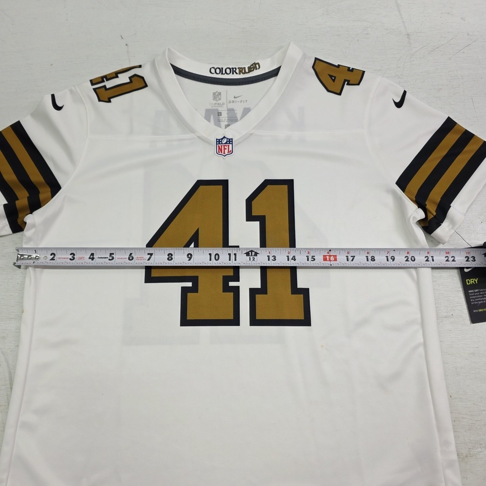 Nike NFL Saints Alvin Kamara #41 Color Rush On Field Womens Jersey Sz L NWD - Picture 13 of 14